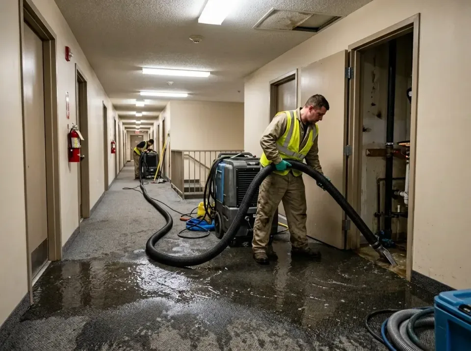 multi-unit-apartment-hallway-f-005 — frequently asked questions, Emergency Burst Pipe Water Extraction & Removal in Texanna,…